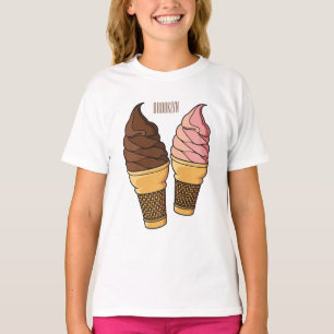 T-shirt Illustration du cône de crème glacée