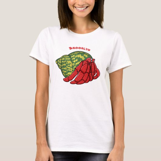 T-shirt Illustration du crabe mignon (Devant)