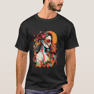 T-shirt illustration du crâne mortel Mondes de l'ombre got