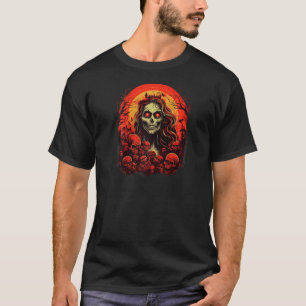 T-shirt illustration du crâne mortel Mondes de l'ombre got