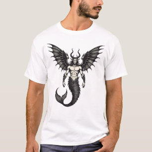 T-shirt Illustration du démon océanique Crocell