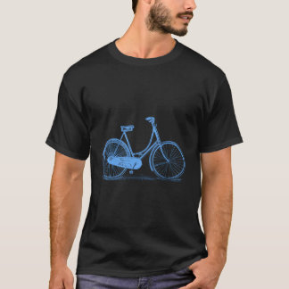 T-shirt Illustration du dessin de vélo Retro Old School