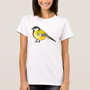 T-shirt Illustration du dessin d'oiseau majeur de Cute Par