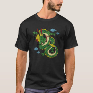 T-shirt Illustration du dragon chinois Mythologie chinoise