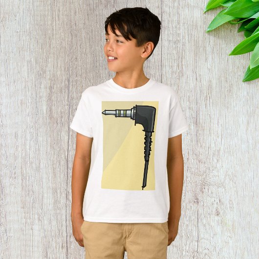 T-shirt Illustration du gadget technique du connecteur jac