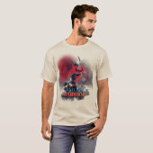 T-shirt Illustration du guerrier samouraï (Devant entier)