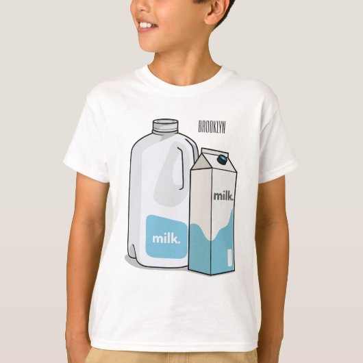 T-shirt Illustration du lait (Devant)