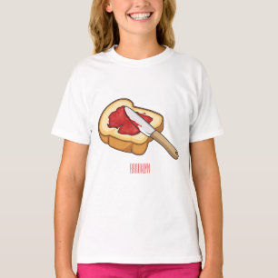 T-shirt Illustration du pain et de la confiture