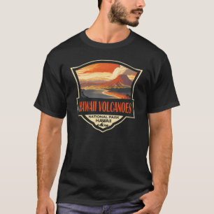 T-shirt Illustration du parc national des volcans d'Hawaii