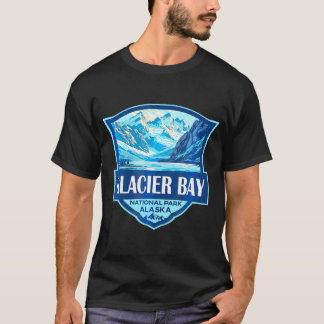 T-shirt Illustration du parc national Glacier Bay Travel