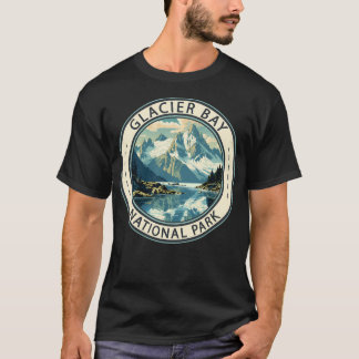 T-shirt Illustration du parc national Glacier Bay Travel A