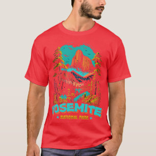 T-shirt Illustration du parc national Yosemite