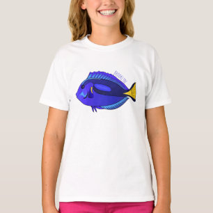 T-shirt Illustration du poisson de la cuve bleue