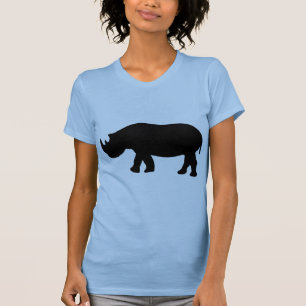 T-shirt illustration du rhinocéros noir