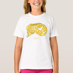 T-shirt Illustration du serpent python birman