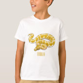 T-shirt Illustration du serpent python birman (Devant)