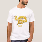 T-shirt Illustration du serpent python birman (Devant)