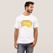 T-shirt Illustration du serpent python birman (Devant entier)