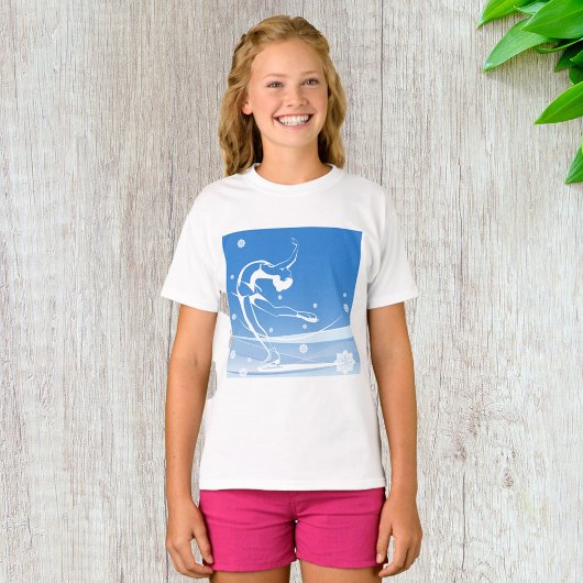 T-shirt Illustration du sport de patinage sur glace