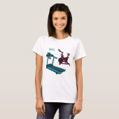 T-shirt Illustration du tapis roulant et de la bande dessi (Devant entier)