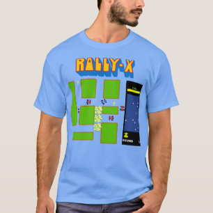 T-SHIRT ILLUSTRATION DU VECTEUR RETRO ARCADE RALLY X