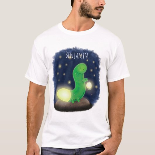 T-shirt Illustration du ver vert mou (Devant)