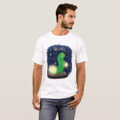 T-shirt Illustration du ver vert mou (Devant entier)