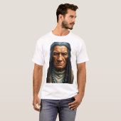 T-shirt Illustration du visage d'Apache Elder (Devant entier)