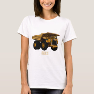 T-shirt Illustration d'un camion à grande échelle