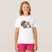 T-shirt Illustration d'un champignon (Devant entier)