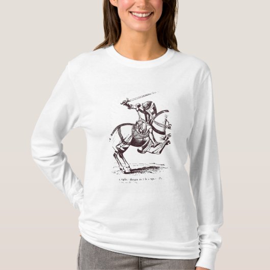 T-shirt Illustration d'un chevalier Templar (Devant)