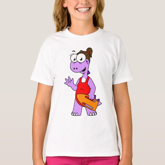 T-shirt Illustration D'Un Gardien À Vie Tyrannosaurus Rex. (Devant)