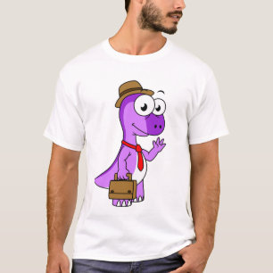 T-shirt Illustration D'Un Homme D'Affaires Pachycéphalosau