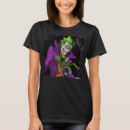 T-shirt Illustration d'un joker en crise infinie (Devant)