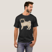 T-shirt Illustration d'un joli dessin animé de chien de Ca (Devant entier)