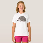 T-shirt Illustration d'un joli dessin de Hérisson africain (Devant entier)