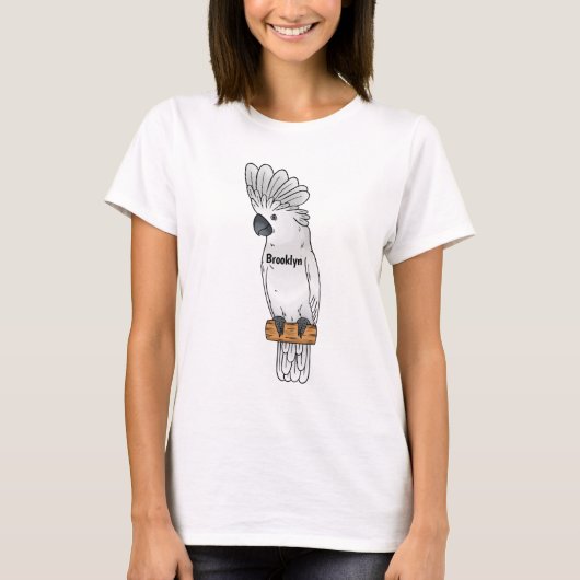 T-shirt Illustration d'un oiseau de cobaye-parapluie (Devant)
