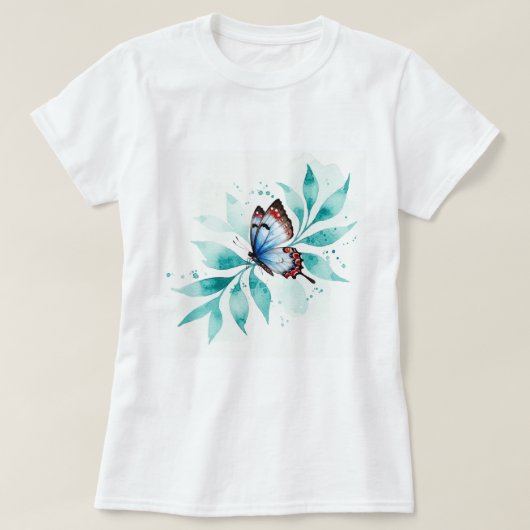 T-shirt Illustration d'un papillon (Design devant)
