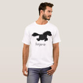 T-shirt Illustration d'un poney de Shetland mignon (Devant entier)