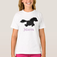 Illustration d'un poney de Shetland mignon