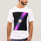 T-shirt Illustration d'un pulsar 2 (Devant)