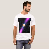 T-shirt Illustration d'un pulsar 2 (Devant entier)