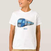 T-shirt Illustration d'un train électrique (Devant)