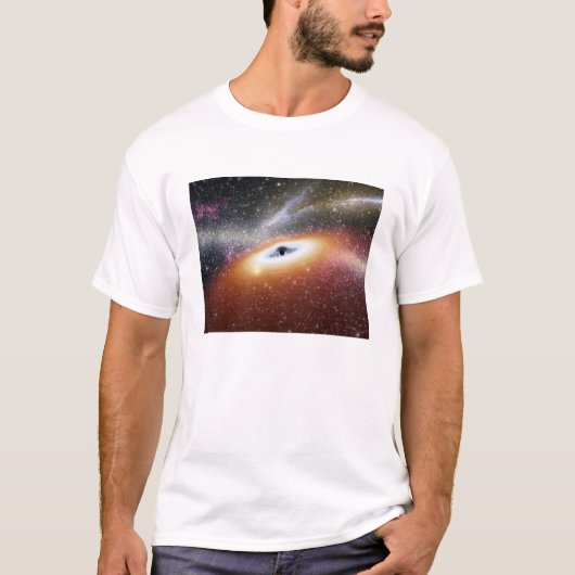 T-shirt Illustration d'un trou noir supermassif (Devant)
