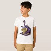 T-shirt Illustration D'Un Vendeur Fortune Plateosaurus. (Devant entier)