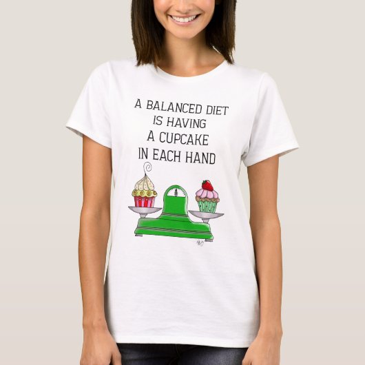 T-shirt Illustration d'une alimentation équilibrée (Devant)