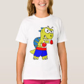 T-shirt Illustration D'Une Boxe De Spinosaurus. (Devant)