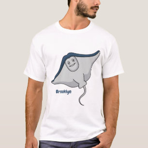 T-shirt Illustration d'une caricature de poisson stingray