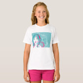 T-shirt Illustration d'une femme artiste (Devant entier)