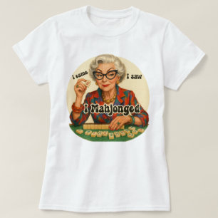 T-shirt illustration d'une grand-mère joueuse de M
